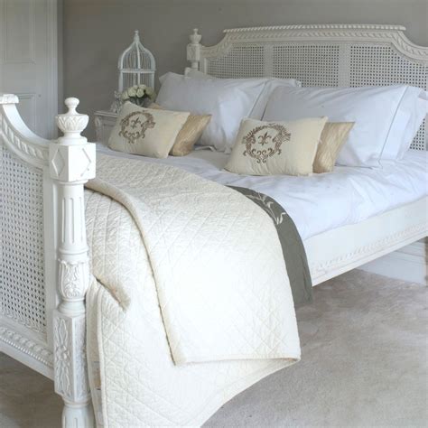 Classical White Rattan Bed-Kingsize - 5ft | Rattan bed, White rattan ...