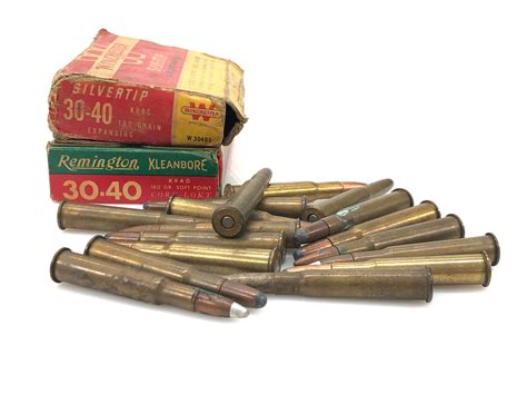 Lot - LOT OF 55+ ROUNDS 30-40 KRAG AMMUNITION