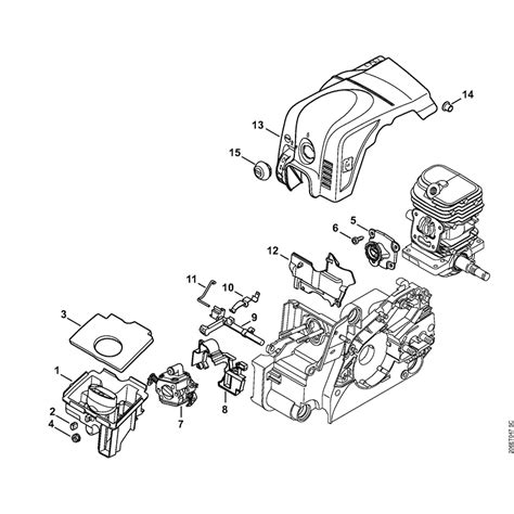 Stihl MS 180 Chainsaw (MS1802-Mix) Parts Diagram, Air filter