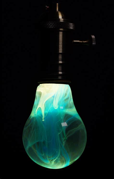 handmade smoke effect LED bulb #eplight #Christmas_decoration #gift_Ideas Led Light Bulb, Led ...