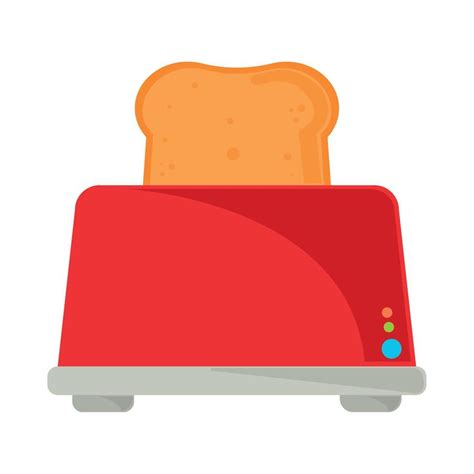 toaster with bread 13266272 Vector Art at Vecteezy