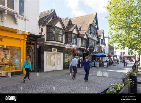 Pedestrianised Fore Street, Taunton, Somerset, England, United Kingdom ...