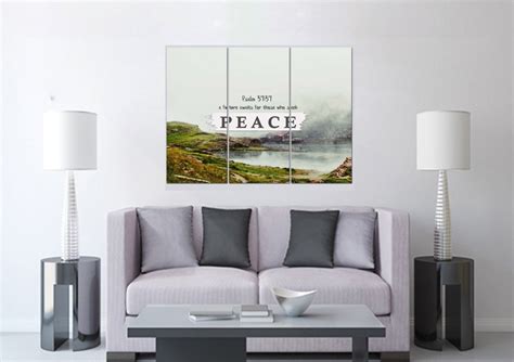 Psalm 37:37 Canvas Wall Art Print