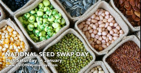 0100-NATIONAL-SEED-SWAP-DAY - List Of National Days