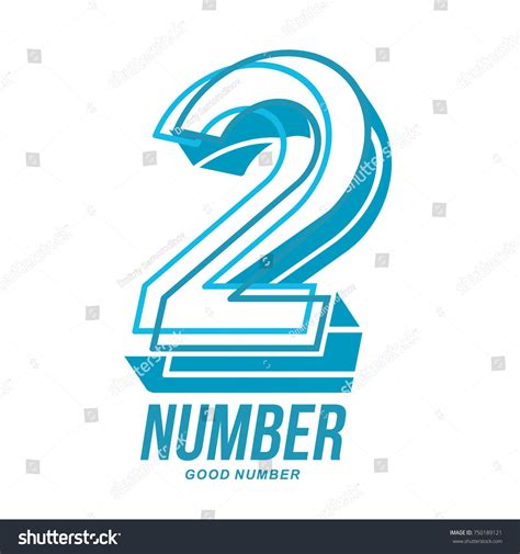 Number Two Logo Templates Full Colors Stock Vector (Royalty Free ...