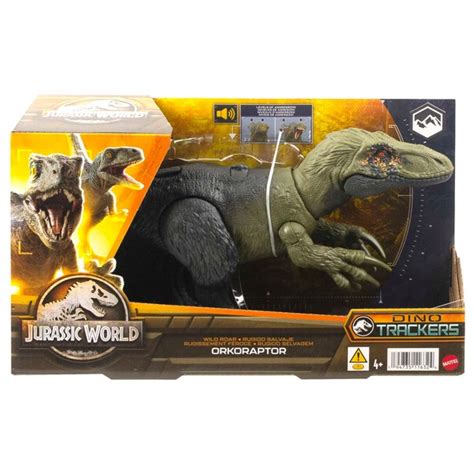 Jurassic World Wild Roar Orkoraptor Dinosaur Toy Figure with Sound | Smyths Toys UK