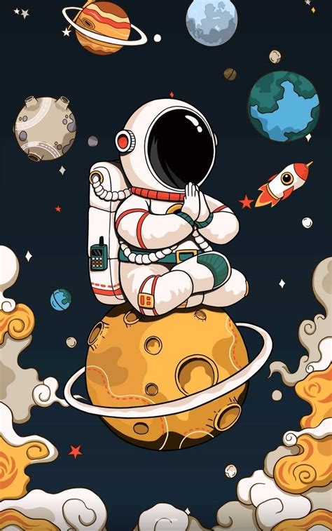 Astronaut in 2022 | Kartun, Wallpaper kartun, Kartu lucu | Garabatos lindos, Pegatinas bonitas ...