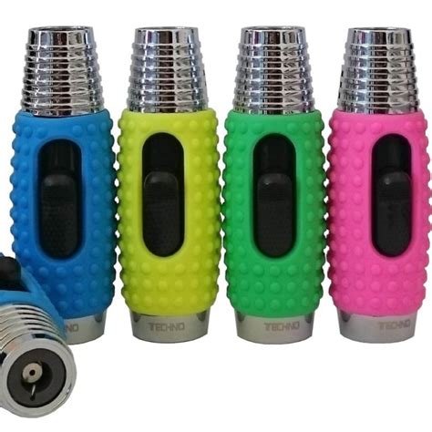 Easy Grip Torch Lighter Assorted Colors 12pcs per Display - Pit Bull Glass