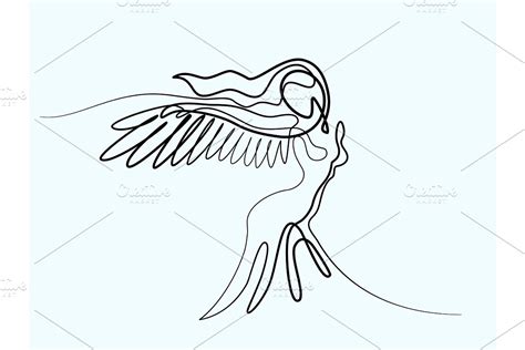 angel woman with wings | Pre-Designed Illustrator Graphics ~ Creative ...