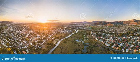 Soft Pinkish Blue Sunrise Over Townsville Stock Image - Image of happy ...