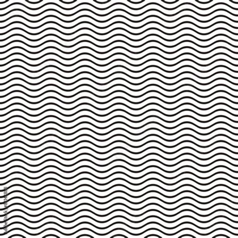 Seamless wavy line pattern Stock Vector | Adobe Stock