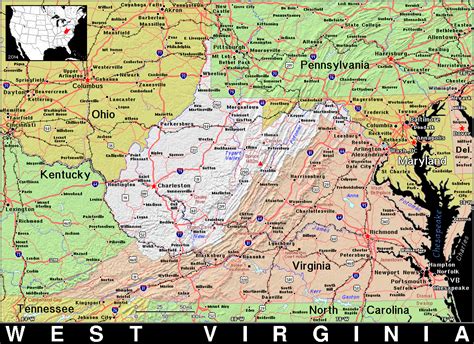 WV · West Virginia · Public Domain maps by PAT, the free, open source ...