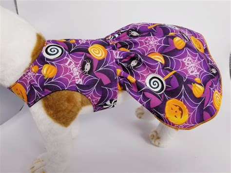 Purple Pumpkin Halloween Dog Cat Dress Dog Clothes Costume Pet | Etsy