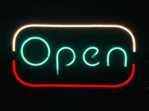 Acrylic LED Custom Neon Sign Open Close, For Promotional, Shape ...