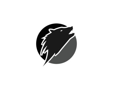 Wolf Logo Template Tattoo Drawing Design Vector, Tattoo, Drawing, Design PNG and Vector with ...