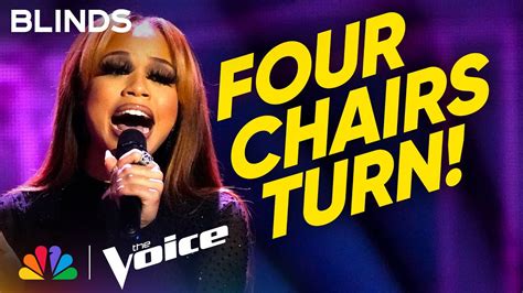 NariYella's Four-Chair Turn Performance of Dreamgirls' "One Night Only" | The Voice Blind ...