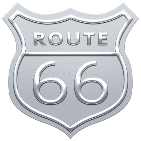 US Route 66 Sign, Route Sixty Six Road Shield Sign with Route Number ...