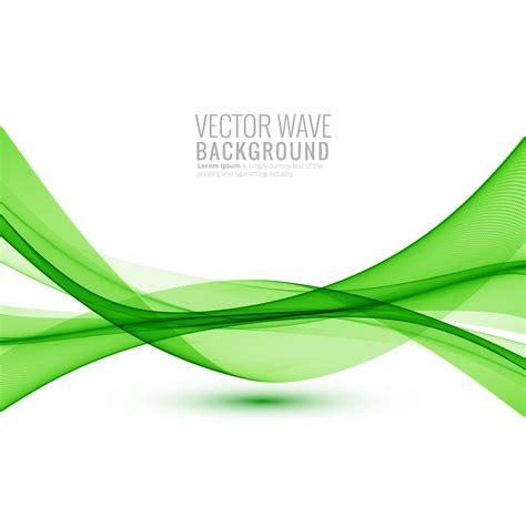 Bright green wave design 687390 Vector Art at Vecteezy