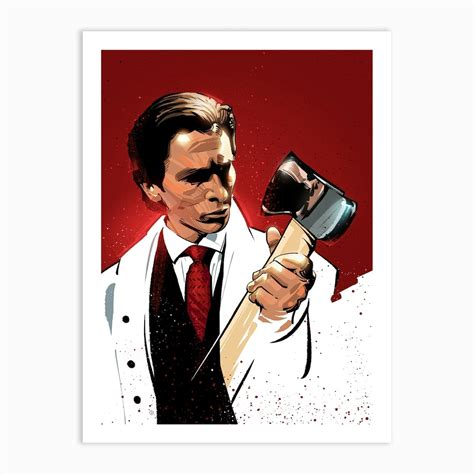 American Psycho Axe Art Print by Nikita Abakumov - Fy