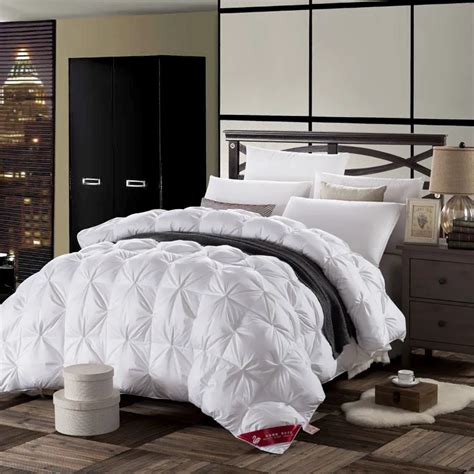 queen king size goose down comforter bedding set thick warm duvet ...