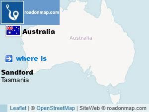 Where is Sandford Hobart, Tasmania Australia