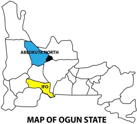 The local governments in Ogun State selected for the survey | Download ...