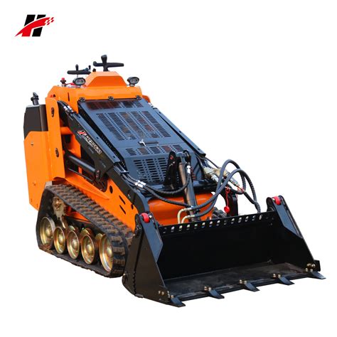 Garden Landscaping 30hp Mini Track Skid Steer Loader With 0.2 M3 Bucket ...