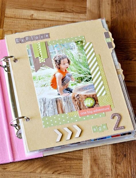 Pin by Paloma Gil on Ideas para el hogar | Simple scrapbook, Mini scrapbook, Scrapbook designs