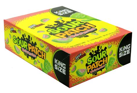 Sour Patch Watermelon Sour Gummy Candy (King Size, 3.5 Ounce Bag, Pack of 18) - Walmart.com ...