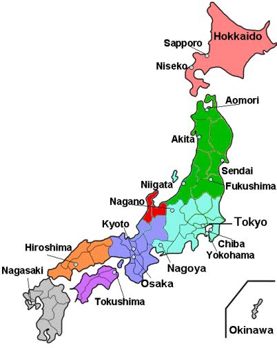 Japan Map - ToursMaps.com