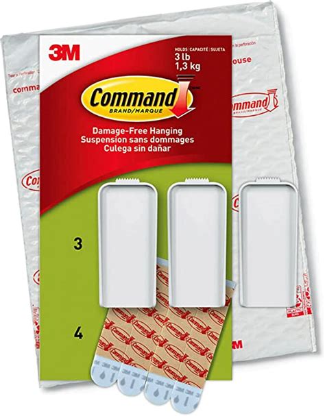 Amazon.com: Command Large Canvas Hangers, Indoor Use, 3-Hooks, 4-Strips, Decorate Damage-Free ...