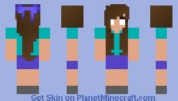 Herobrine Girl Minecraft Skin