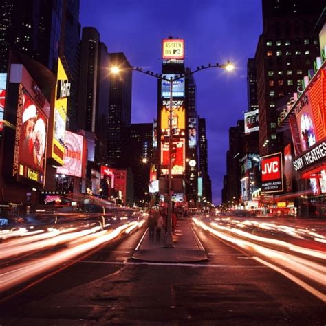 500x500 new york, times square, night city 500x500 Resolution Wallpaper ...