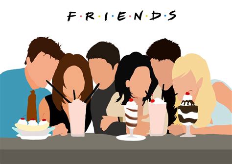 Friends TV Show Digital Download Print Gift Illustration Art | Etsy