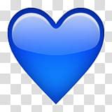 Free: Blue heart emoji transparent background PNG clipart - nohat.cc