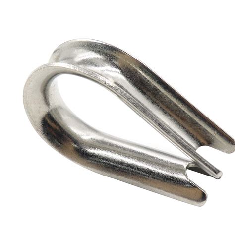 TUOREN M8 Stainless Steel Thimble for 9/32-5/16 Dia Wire Rope Cable Thimbles Rigging-10pcs ...