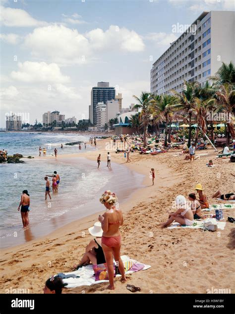 1960s CONDADO BEACH SAN JUAN PUERTO RICO Stock Photo - Alamy