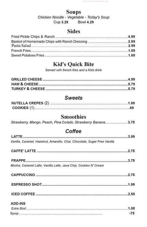 Quick Bites, Sanford menu, Reviews and Photos - 1907 Bragg St, Sanford ...