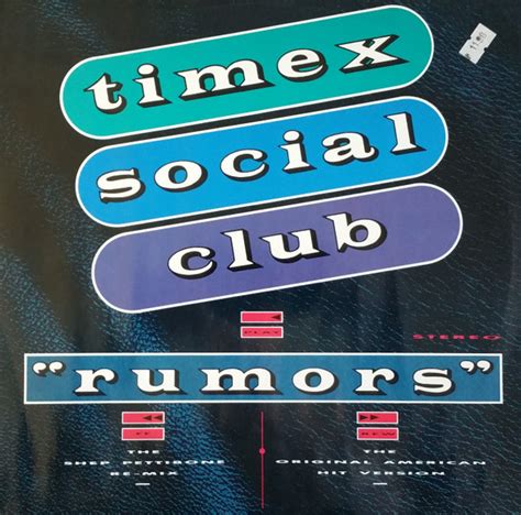 Timex Social Club - Rumors (1986, Vinyl) | Discogs