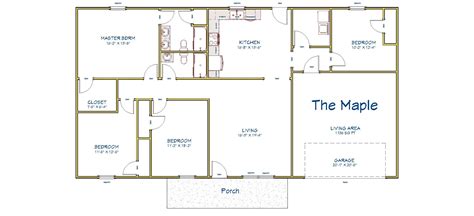 A 40x60 Barndominium Floor Plan with Garage - GRIP ELEMENTS