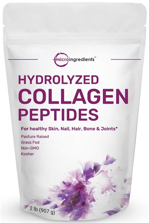 Micro Ingredients Hydrolyzed Collagen Peptides, 2 lb - Walmart.com - Walmart.com