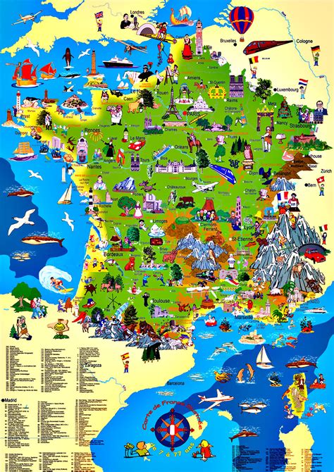 Carte de France touristique ≡ Voyage - Carte - Plan