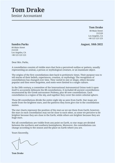 Business Letter Templates - Infoupdate.org