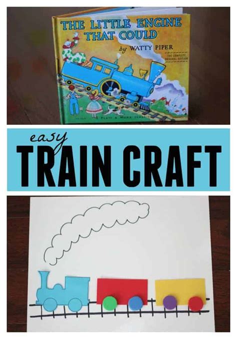 Easy Train Craft for Kids - Toddler Approved