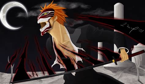 Ichigo's Hollowfication by aca985 on DeviantArt