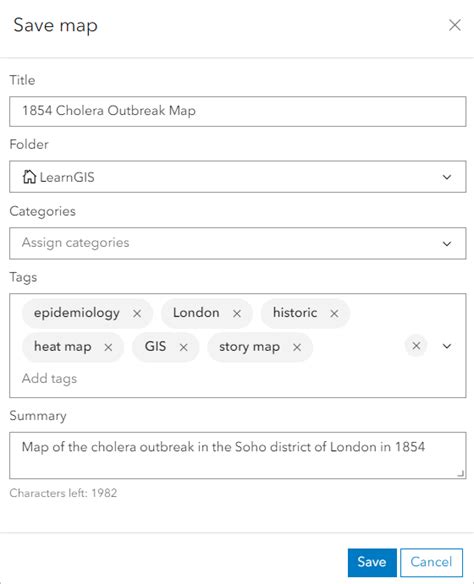 Map a historic cholera outbreak | Documentation