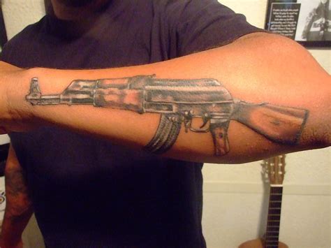 Ak47 tattoo forearm | Ak47 tattoo, Tattoos, Darkside tattoo