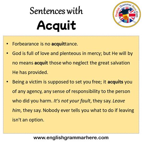 Sentences For Acquit Archives - English Grammar Here