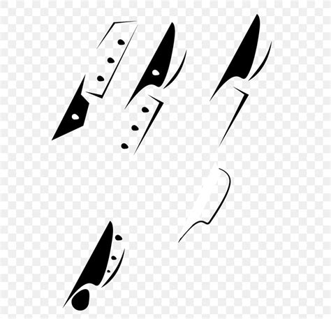 Black And White Knife Logo Clip Art Monochrome, PNG, 612x792px, Black And White, Area, Black ...