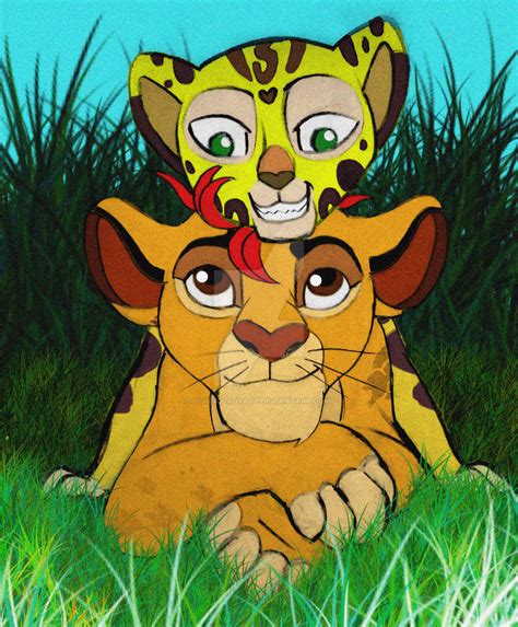 Kion and Fuli and unexpected kiss by YoungLadyArt on DeviantArt